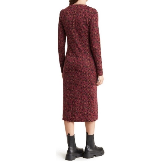 Walter Baker Shaina Dress in Dali Leopard Knit Size Small EUC - Picture 3 of 16
